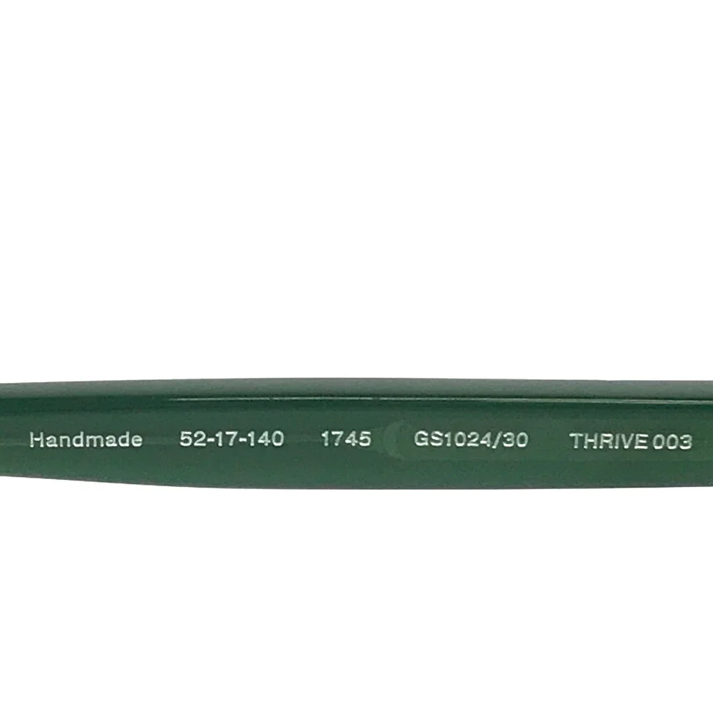 Gigi Studios Eyeglasses Frame THRIVE 003 GS1024/30 Green Oval Full Rim 52-17-140